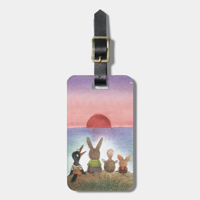 Etiqueta Para Maletas Algo rojo (Frente Vertical)