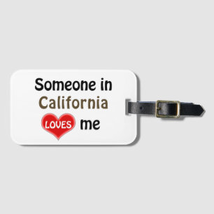 Etiqueta Para Maletas Alguien en California me quiere
