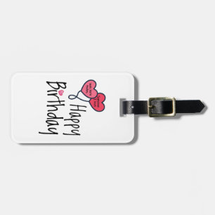 Etiqueta Para Maletas Alguien que amo nació hoy - Feliz cumpleaños