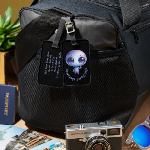 Etiqueta Para Maletas Alien - Greetings Earthlings