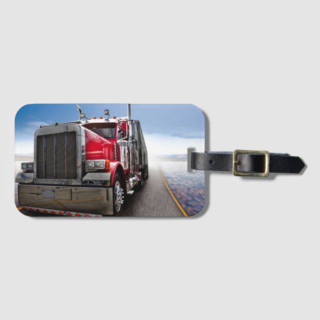 Etiqueta Para Maletas All American Trucker (Anverso horizontal)