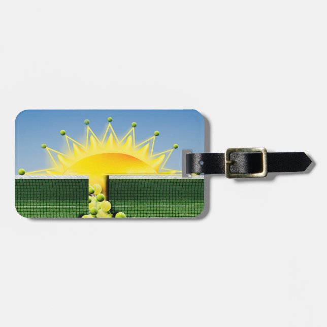 Etiqueta Para Maletas Almohada de acento de ajuste del SOL (Frente Horizontal)