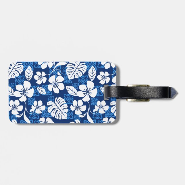 ETIQUETA PARA MALETAS ALOHA FRIDAY (AZUL) (Atrás Horizontal)
