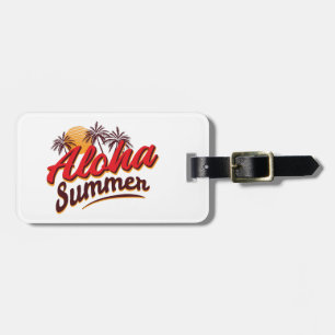 Etiqueta Para Maletas Aloha Summer