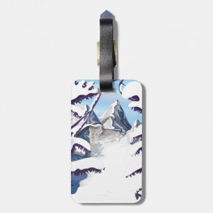 Etiqueta Para Maletas Alpes franceses