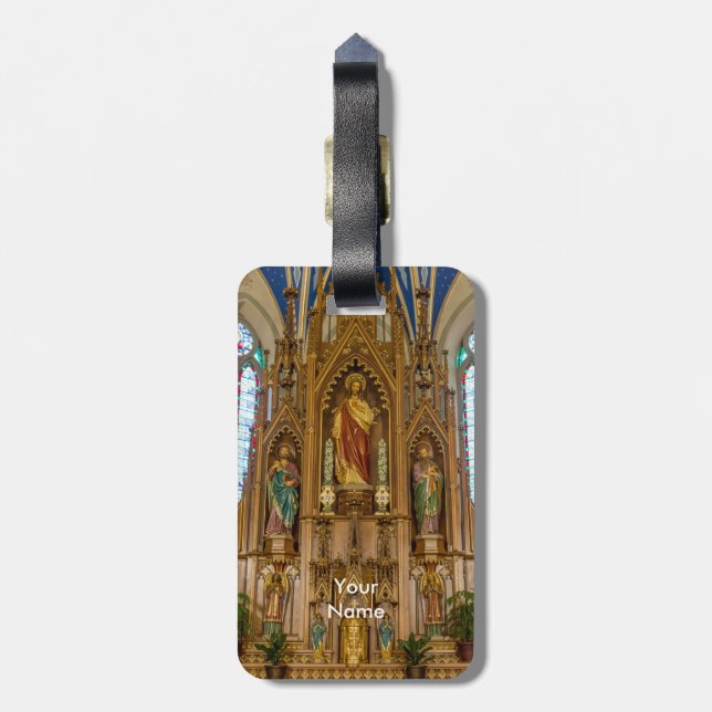 Etiqueta Para Maletas Altar en San Pedro (Atrás Vertical)