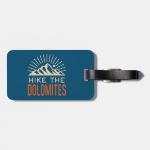 Etiqueta Para Maletas Alza de los Dolomitas Italia Sunburst