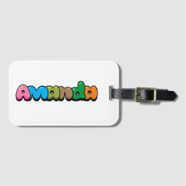 Etiqueta Para Maletas Amanda