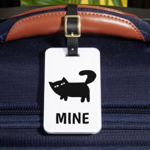 Etiqueta Para Maletas Amante de Gatos Divertidos