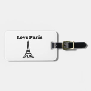 Etiqueta Para Maletas Amar París
