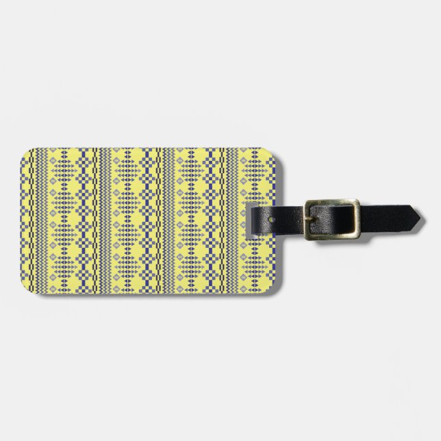 Etiqueta Para Maletas Amarillo (Frente Horizontal)