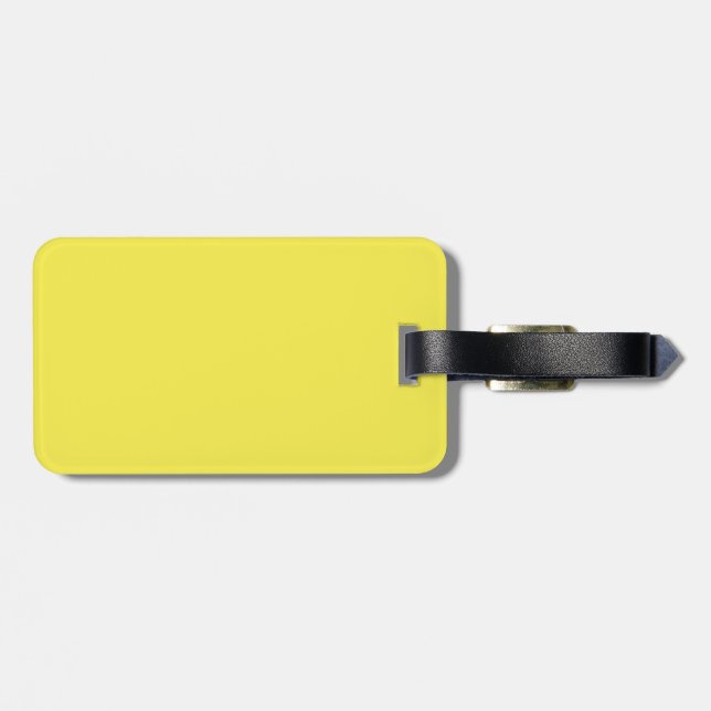 Etiqueta Para Maletas Amarillo narciso (Atrás Horizontal)