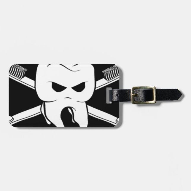 Etiqueta Para Maletas Amarillo oficial Dentites (Frente Horizontal)