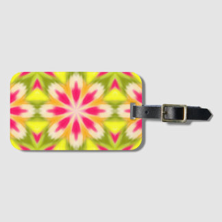 Etiqueta Para Maletas Amarillo y rosa