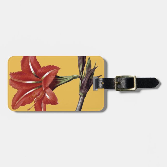 Etiqueta Para Maletas Amaryllis rayado (Frente Horizontal)