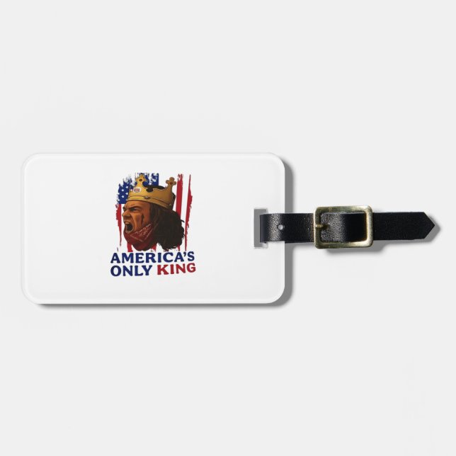 Etiqueta Para Maletas America’s Only King (Frente Horizontal)