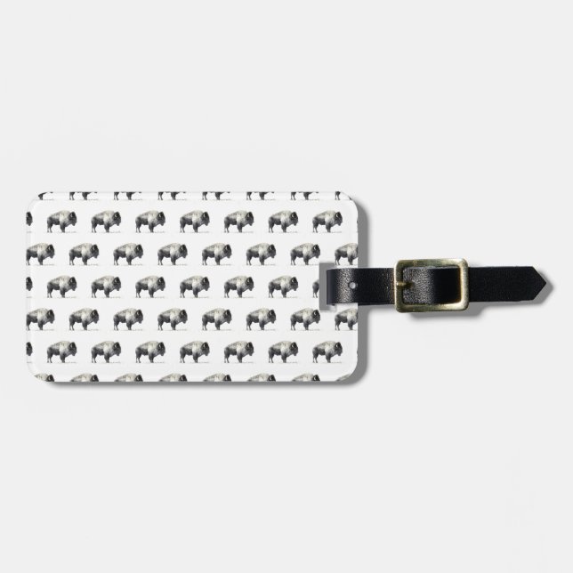 Etiqueta Para Maletas American Bison (Frente Horizontal)