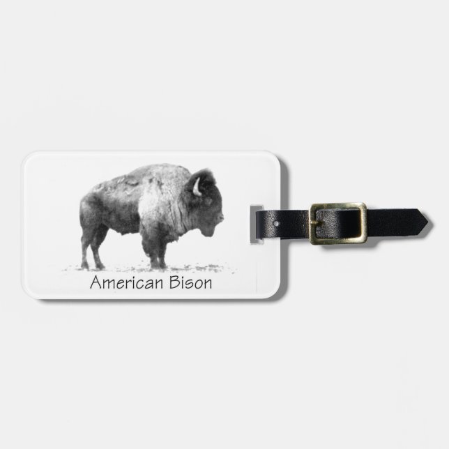 Etiqueta Para Maletas American Bison (Frente Horizontal)