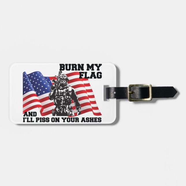 Etiqueta Para Maletas American Patriot  (Frente Horizontal)