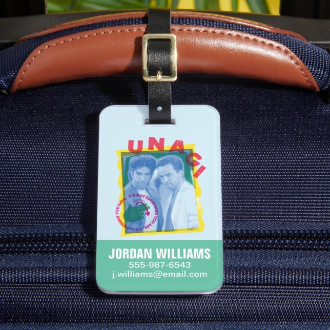 Etiqueta Para Maletas AMIGOS™ | Ross & Chandler - Unagi (Anverso In situ 2)