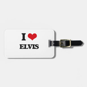 Etiqueta Para Maletas Amo a Elvis
