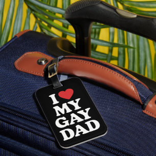Etiqueta Para Maletas Amo a mi papá gay quiero a mi papá gay