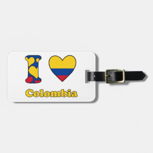 Etiqueta Para Maletas Amo Colombia