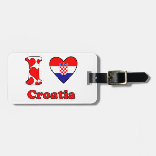 Etiqueta Para Maletas Amo Croacia