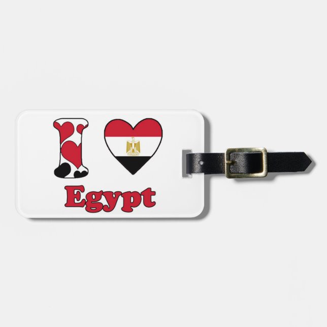 Etiqueta Para Maletas Amo Egipto (Frente Horizontal)