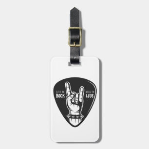 Etiqueta Para Maletas Amo el rock