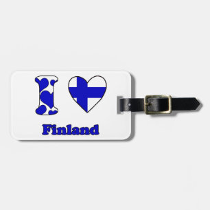 Etiqueta Para Maletas Amo Finlandia