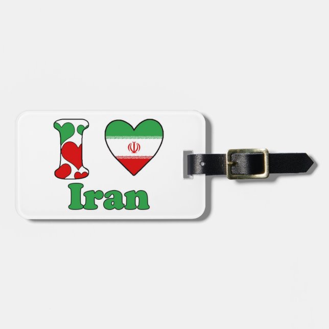 Etiqueta Para Maletas Amo Irán (Frente Horizontal)
