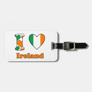 Etiqueta Para Maletas Amo Irlanda