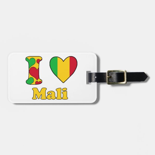 Etiqueta Para Maletas Amo Mali (Frente Horizontal)