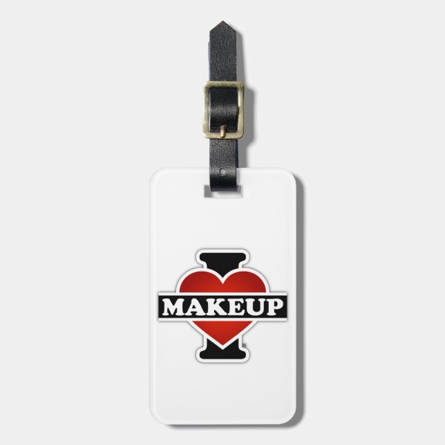 Etiqueta Para Maletas Amo maquillaje (Frente Vertical)