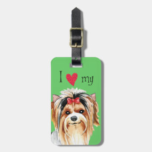Etiqueta Para Maletas Amo mi Biewer Terrier