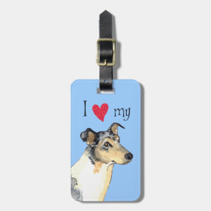 Etiqueta Para Maletas Amo mi collie liso