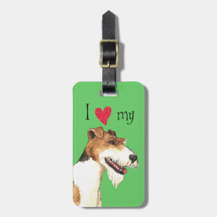 Etiqueta Para Maletas Amo mi Fox Terrier