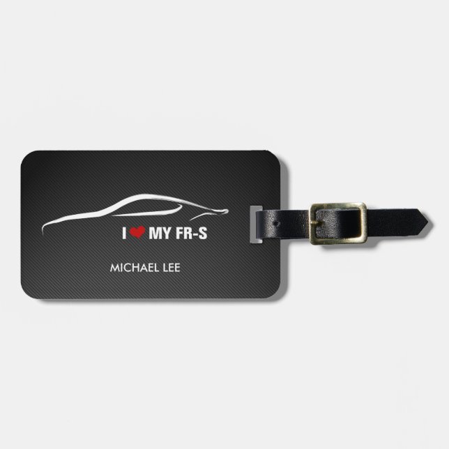 Etiqueta Para Maletas Amo mi FR-S (Frente Horizontal)