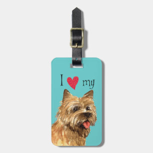 Etiqueta Para Maletas Amo mi mojón Terrier