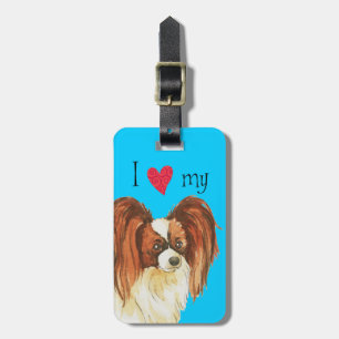 Etiqueta Para Maletas Amo mi Papillon