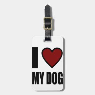 Etiqueta Para Maletas Amo mi perro