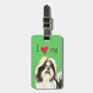 Etiqueta Para Maletas Amo mi Shih Tzu