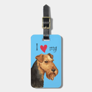 Etiqueta Para Maletas Amo mi Terrier galés