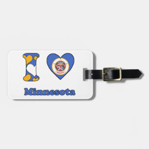 Etiqueta Para Maletas Amo Minnesota