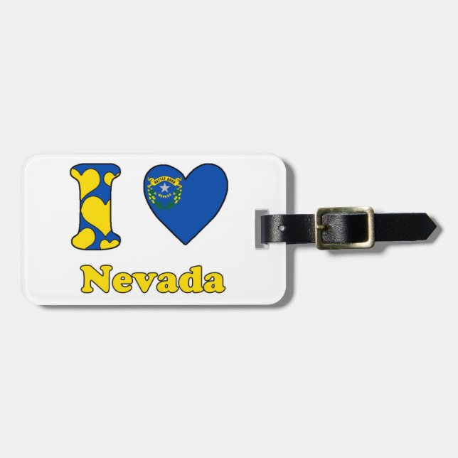 Etiqueta Para Maletas Amo Nevada (Frente Horizontal)