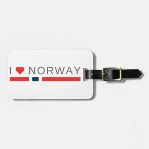 Etiqueta Para Maletas Amo Noruega