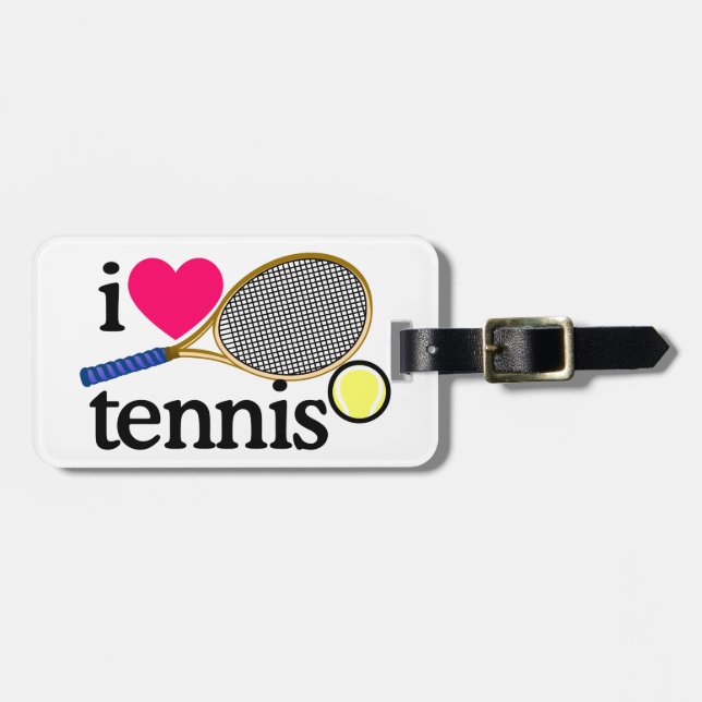 ETIQUETA PARA MALETAS AMO TENNNIS (Frente Horizontal)