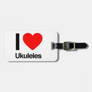 Etiqueta Para Maletas amo ukuleles