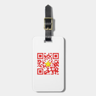 Etiqueta Para Maletas Amo Vietnam (Tôi Yêu Viene Nam) Marca QR Código